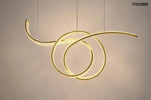 Moosee MOOSEE lampa wisząca WAVE 120 złota