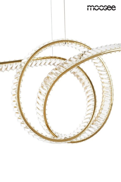 Moosee MOOSEE lampa wisząca WAVE 120 złota