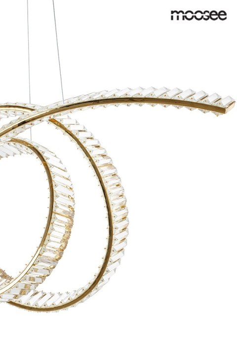 Moosee MOOSEE lampa wisząca WAVE 120 złota