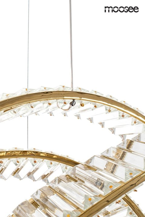 Moosee MOOSEE lampa wisząca WAVE 120 złota
