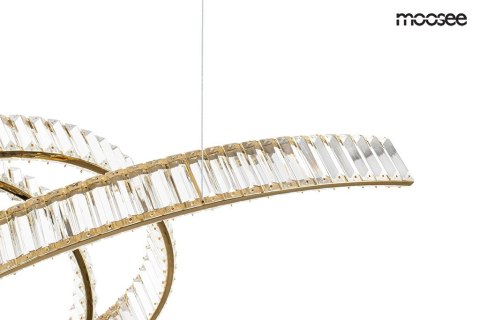 Moosee MOOSEE lampa wisząca WAVE 120 złota