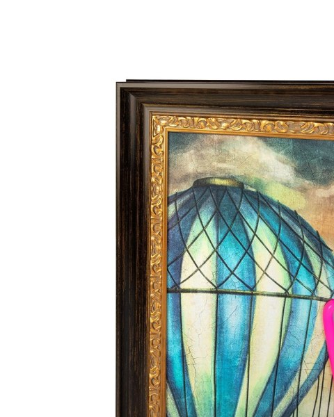 King Home Obraz NEON BULLDOG BALOON 80x100 cm