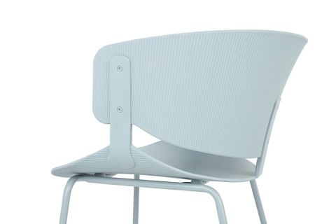 Krzesło GARRET jasnoszare - polipropylen, metal