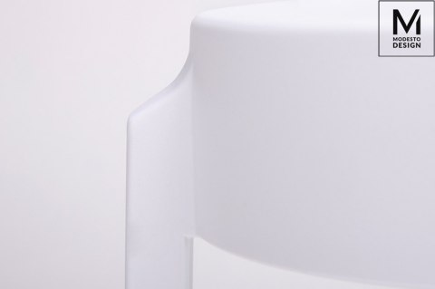 MODESTO stołek CALMAR 46 biały - polipropylen