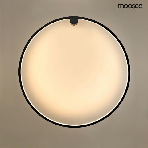 Moosee MOOSEE lampa ścienna HOOP 60 czarna