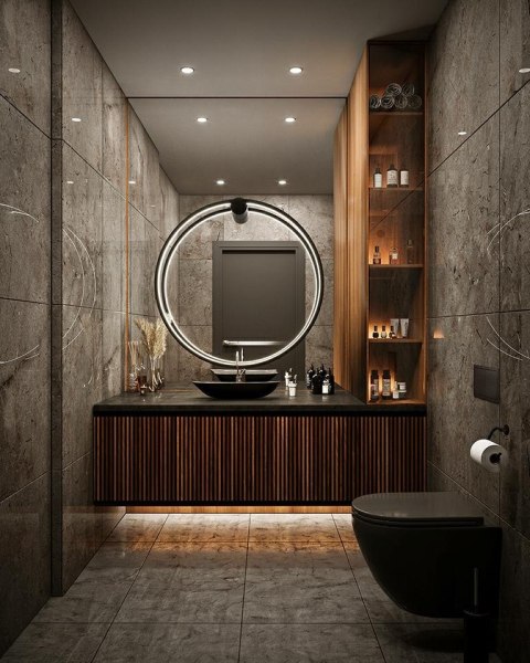 Moosee MOOSEE lampa ścienna HOOP 60 czarna