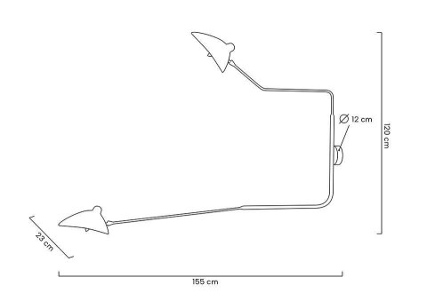 Moosee MOOSEE lampa ścienna RAVEN 2