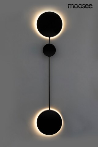 MOOSEE lampa ścienna SHADOW 2 czarna