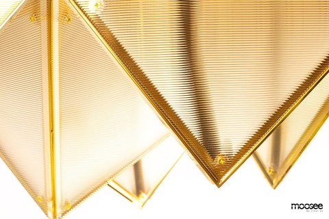 MOOSEE lampa sufitowa / plafon PYRAMIDS złota