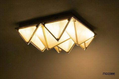 MOOSEE lampa sufitowa / plafon PYRAMIDS złota