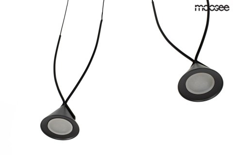 Moosee MOOSEE lampa wisząca ATLAS 3 czarna