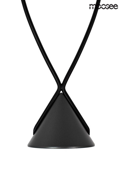 Moosee MOOSEE lampa wisząca ATLAS 3 czarna
