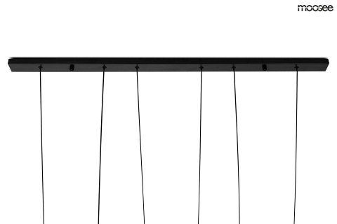Moosee MOOSEE lampa wisząca ATLAS 3 czarna