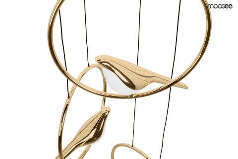 Moosee MOOSEE lampa wisząca BIRD DISC złota