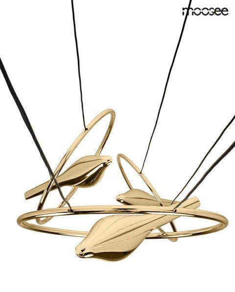 Moosee MOOSEE lampa wisząca BIRD DISC złota