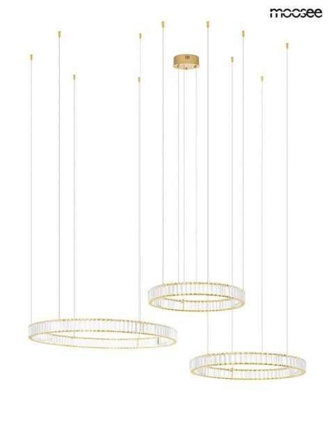 Moosee MOOSEE lampa wisząca LIBERTY 3B złota