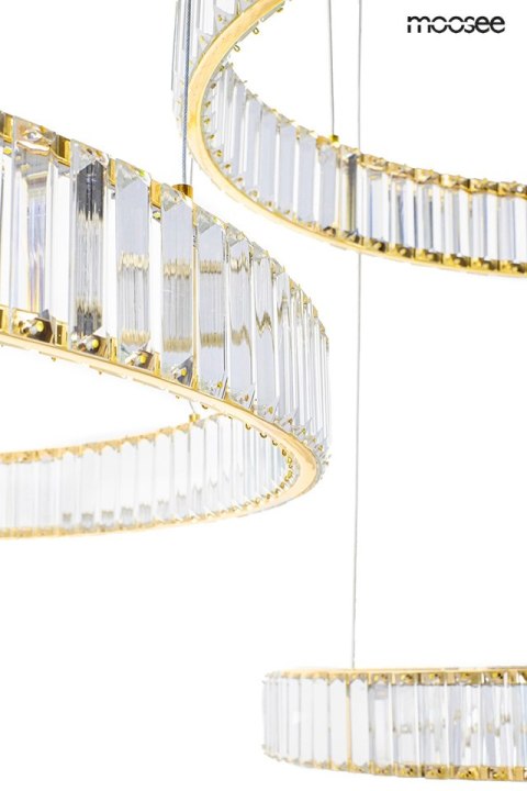 Moosee MOOSEE lampa wisząca LIBERTY 3B złota