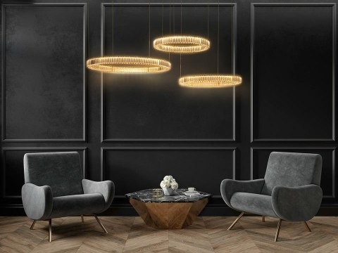 Moosee MOOSEE lampa wisząca LIBERTY 3B złota