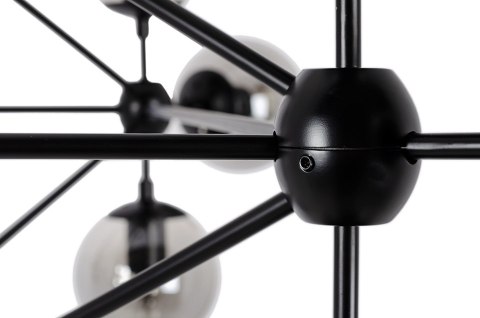 MOOSEE lampa wisząca PLANETARIO 15 czarna - klosze dymione