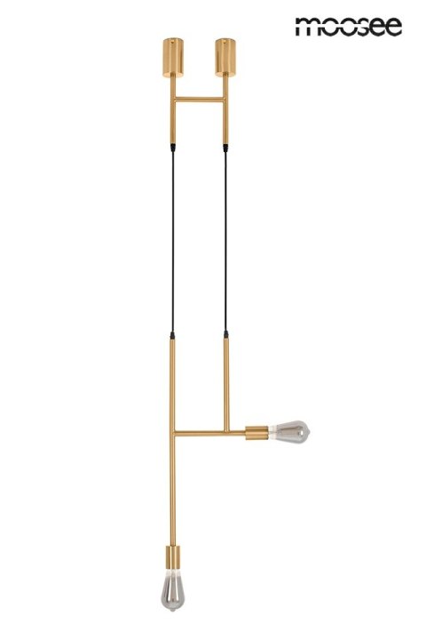 Moosee MOOSEE lampa wisząca RIVA 2 złota