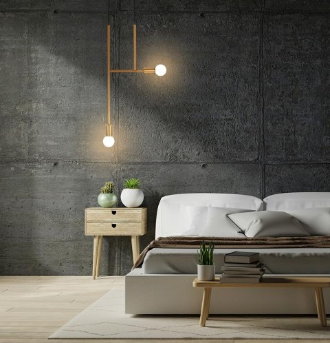 Moosee MOOSEE lampa wisząca RIVA 2 złota