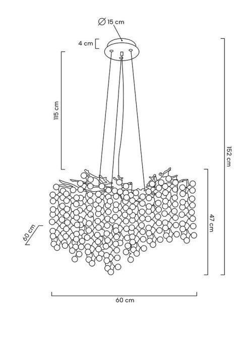 Moosee MOOSEE lampa wisząca RIVIERA 60 złota