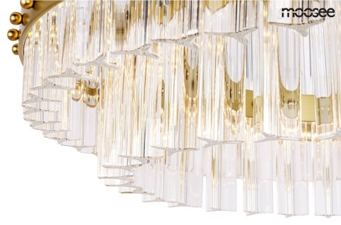 Moosee MOOSEE lampa wisząca SATURNUS 47 DUO złota - LED, kryształ, stal szczotkowana