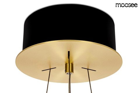 Moosee MOOSEE lampa wisząca SATURNUS 47 DUO złota - LED, kryształ, stal szczotkowana