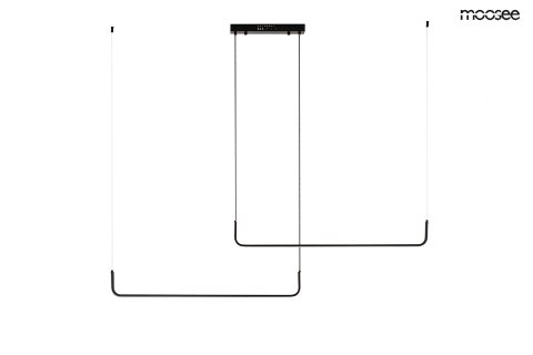 Moosee MOOSEE lampa wisząca SHAPE DUO 120 czarna