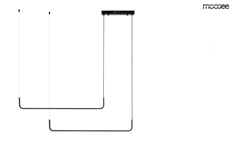 Moosee MOOSEE lampa wisząca SHAPE DUO 120 czarna