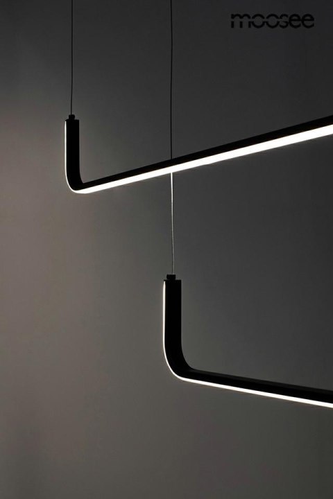 Moosee MOOSEE lampa wisząca SHAPE DUO 120 czarna