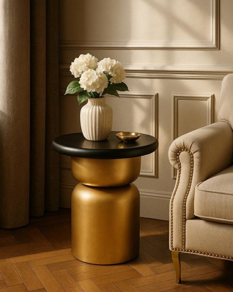 MaMaison stolik LEONARDO czarny / złoty