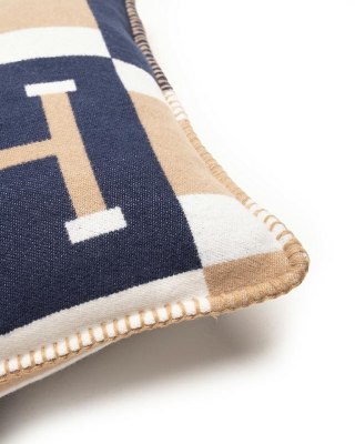 Poduszka dekoracyjna SHP PARIS HOME granatowa / brązowa