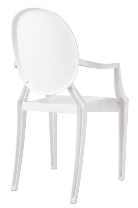 Krzesło LOUIS białe - poliwęglan