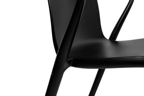 King Home Krzesło SPARKS czarne - polipropylen