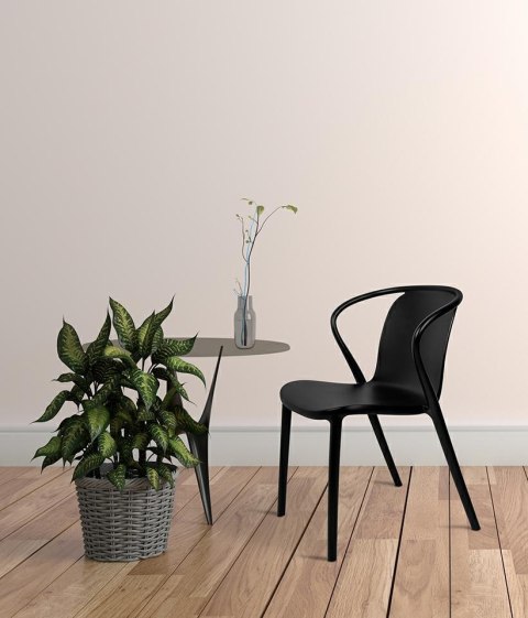 King Home Krzesło SPARKS czarne - polipropylen