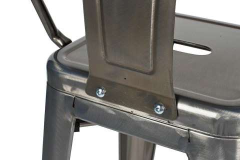 King Home Krzesło barowe TOWER BIG BACK 76 (Paris) metal