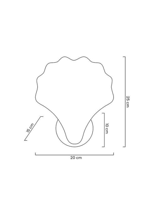 Moosee MOOSEE lampa ścienna CONCHA złota