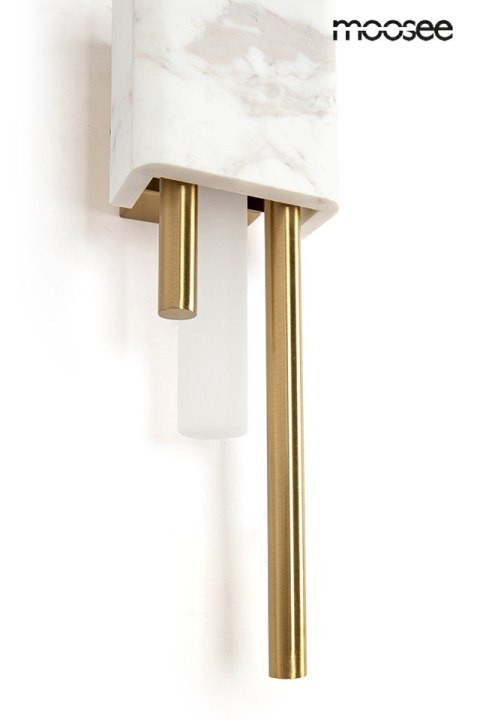 MOOSEE lampa ścienna EVANS biała / złota