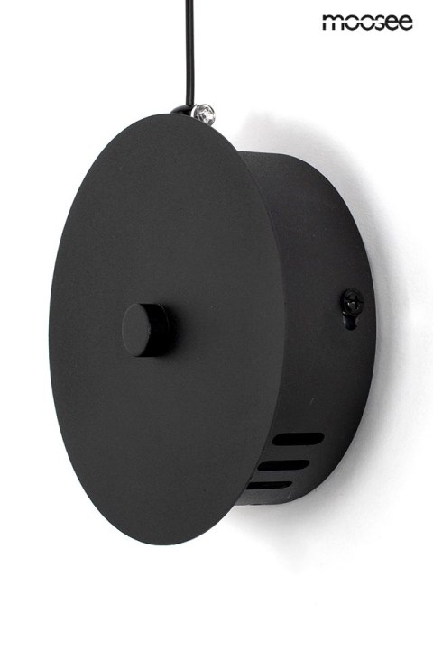 Moosee MOOSEE lampa ścienna FLAT czarna