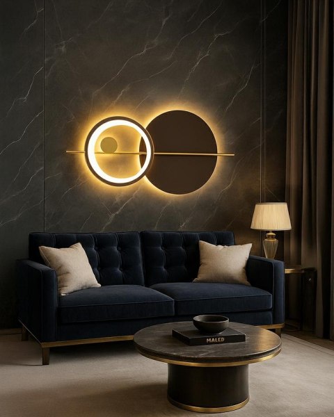 MOOSEE lampa ścienna MOONS złota