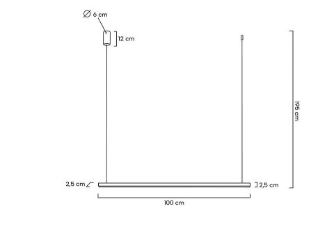 MOOSEE lampa wisząca LINUS 100 złota