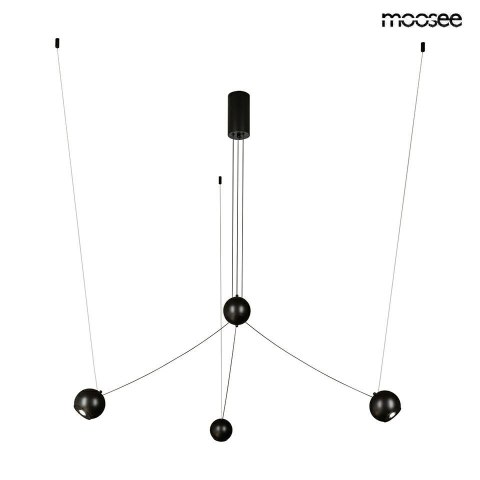 Moosee MOOSEE lampa wisząca OCTO 3 czarna