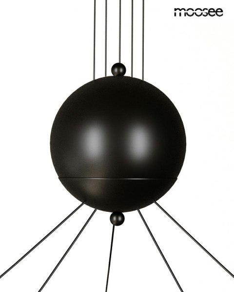 Moosee MOOSEE lampa wisząca OCTO 5 czarna