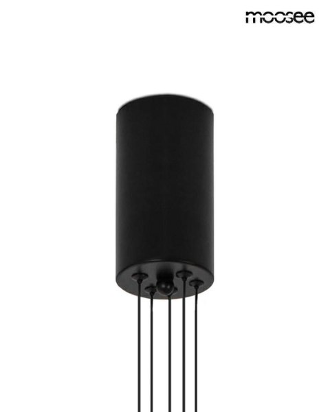 Moosee MOOSEE lampa wisząca OCTO 5 czarna