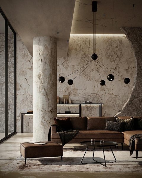 Moosee MOOSEE lampa wisząca OCTO 5 czarna