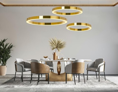 Moosee MOOSEE lampa wisząca RING LUXURY 70 złota