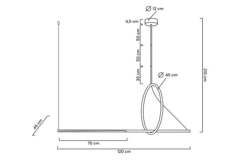 Moosee MOOSEE lampa wisząca STICK czarna