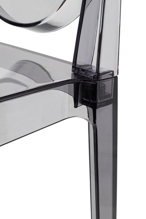 Krzesło barowe VICTORIA 65 cm dymione - poliwęglan