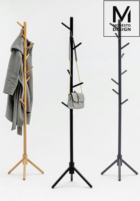 Modesto Design MODESTO wieszak stojący STICK naturalny - drewno bukowe